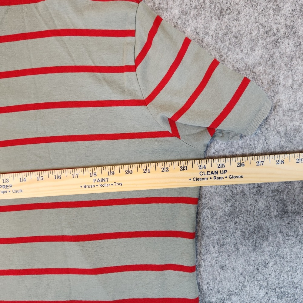 Polo Ralph Lauren Shirt Men XL Red Gray Striped Golf Casual Preppy Walking‎ Pony - Picture 8 of 8